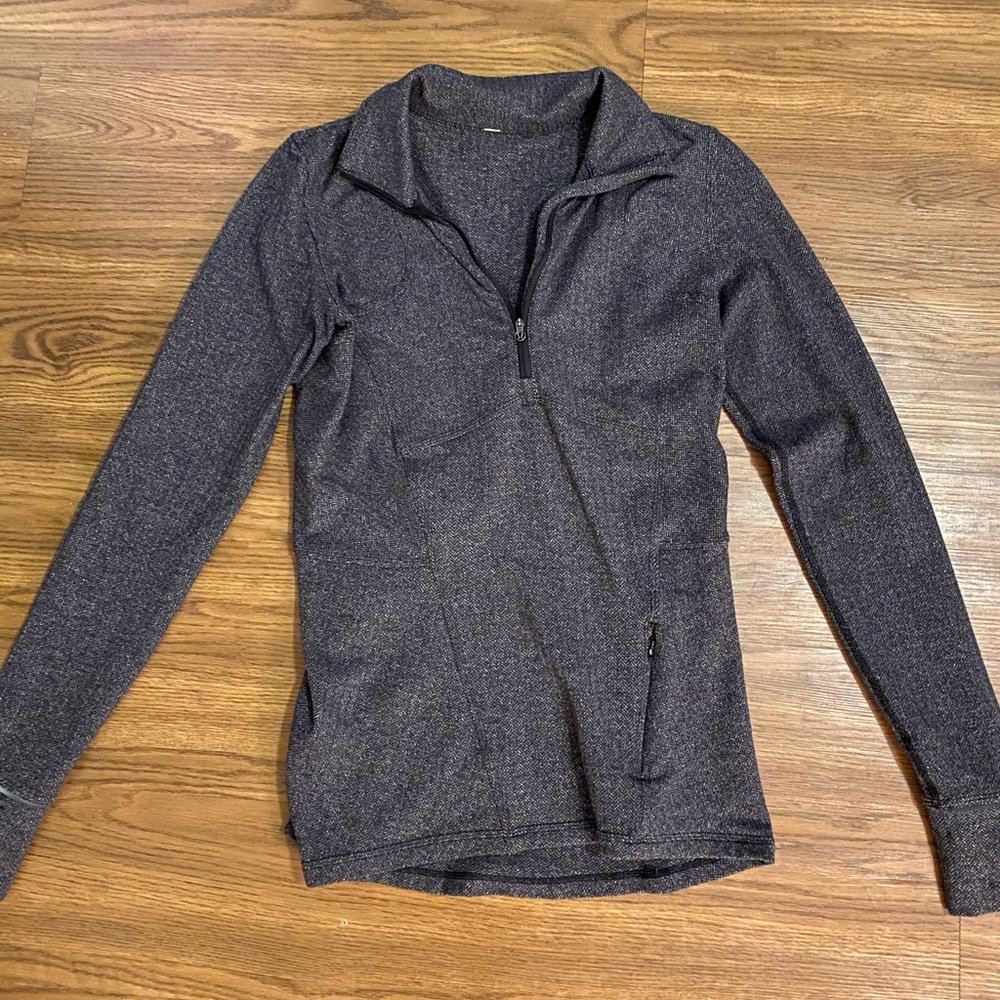 Black & grey lululemon half zip jacket!